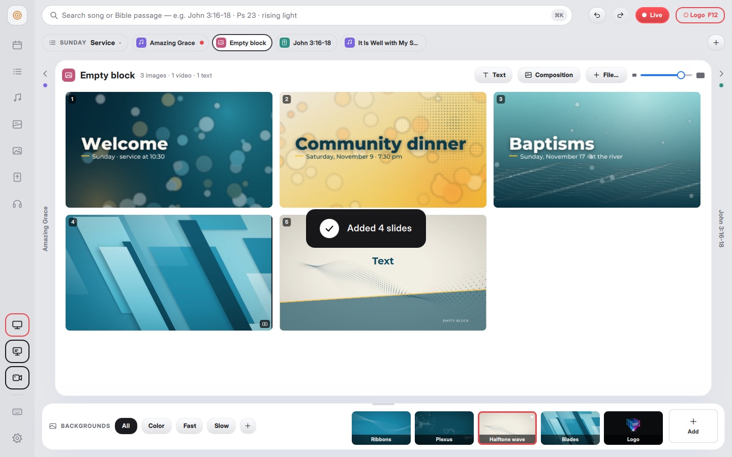 Light theme · for bright rooms